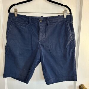 Men’s Express Dark Blue Flat Front Shorts